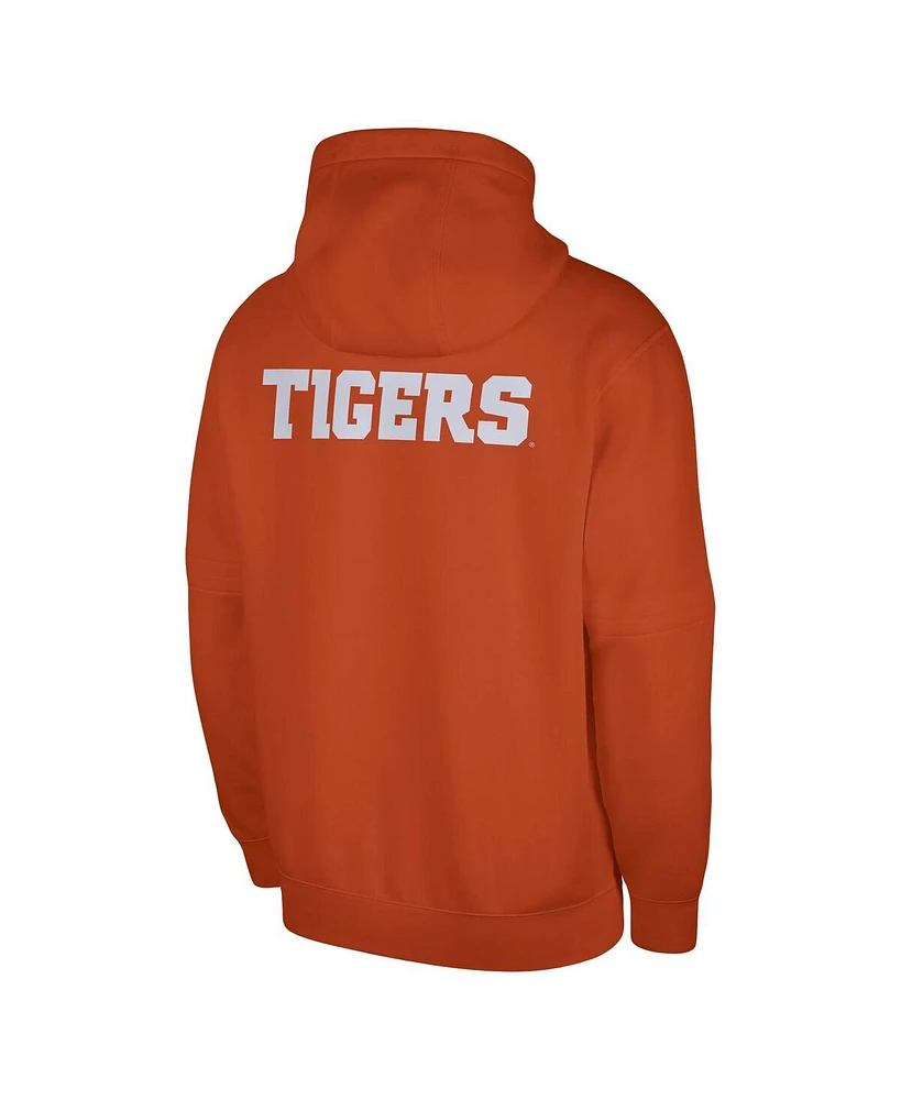 Men's Nike Orange Clemson Tigers Club Pullover Hoodie
