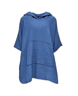 Denim Blue Beach Poncho
