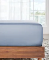 Deep Pocket King Fitted Sheet Only - Soft 100% Cotton Sateen, Fully Elasticized with Pockets by California Design Den Eggshell Ivory