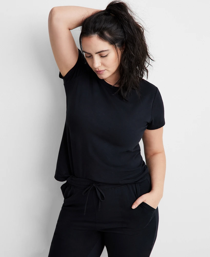 State of Day Women's Cotton Blend Short-Sleeve Sleep Tee Xs-3X