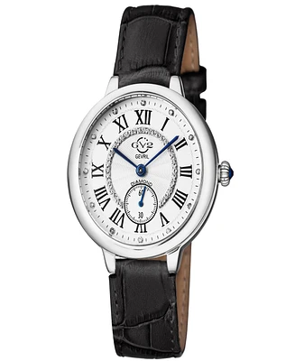 GV2 by Gevril Women's Rome Leather Watch 36mm