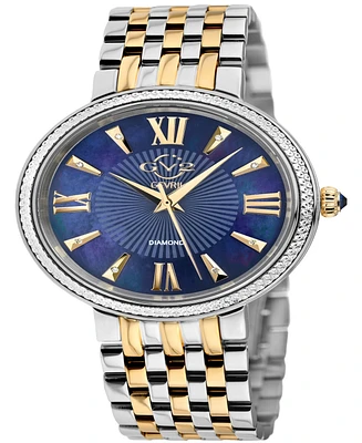 GV2 by Gevril Women's Genoa Two-Tone Stainless Steel Watch 36mm