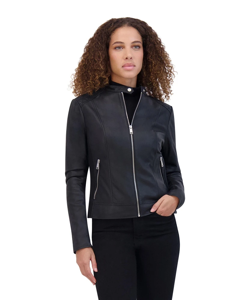 Glenbrook lightweight Women's leather Racer jacket