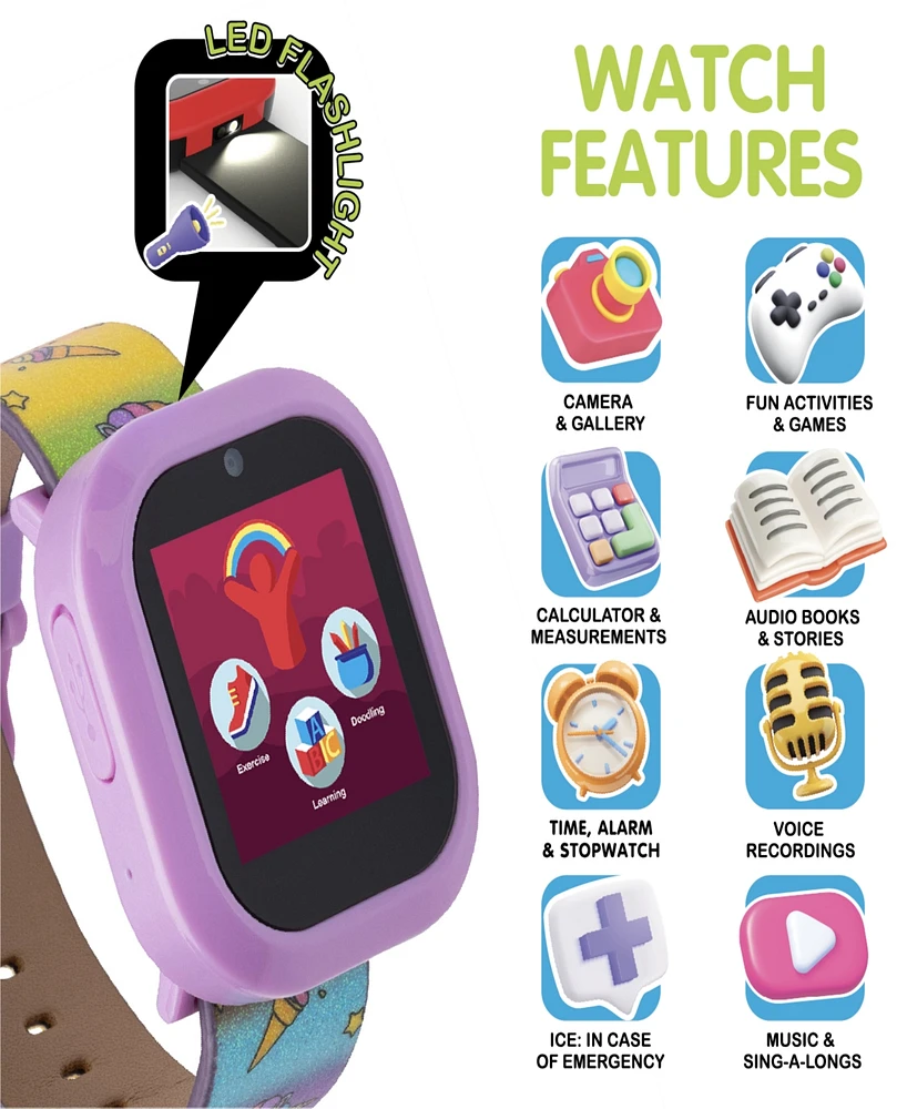 Playzoom V3 Girls Purple Silicone Smartwatch 42mm Gift Set
