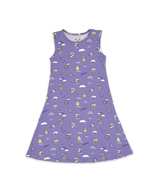 Bellabu Bear Toddler |Child Girls Rainbow Bear Dress