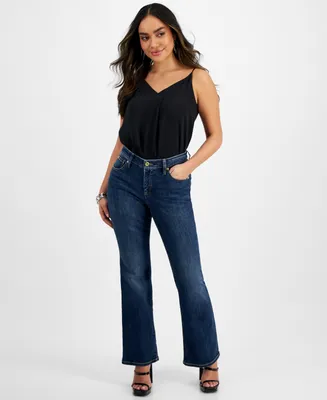 I.n.c. International Concepts Petite Mid-Rise Flare Denim Jeans, Created for Macy's
