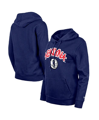 Women's New Era Blue Brooklyn Nets 2023/24 City Edition Pullover Hoodie