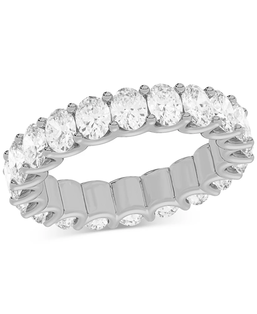 Diamond Oval-Cut Eternity Band (4 ct. t.w.) Platinum or 14k Gold