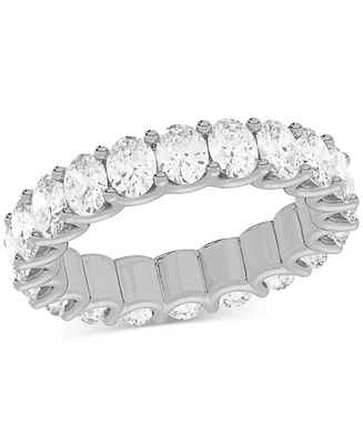 Diamond Oval-Cut Eternity Band (4 ct. t.w.) Platinum or 14k Gold