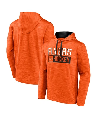 Men's Fanatics Heather Orange Philadelphia Flyers Close Shave Pullover Hoodie