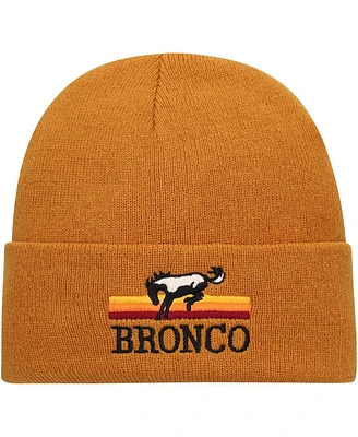 Men's American Needle Brown Bronco Bronco Cuffed Knit Hat