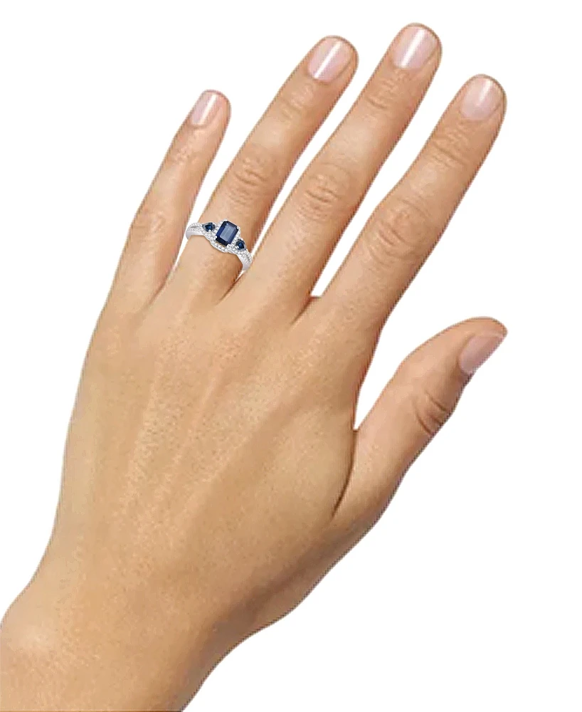 Emerald (1-1/3 ct. t.w.) & Diamond Ring (1/3 14k Gold (Also Ruby Sapphire)