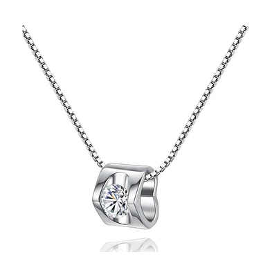 Cubic Zirconia Heart Pendant Necklace