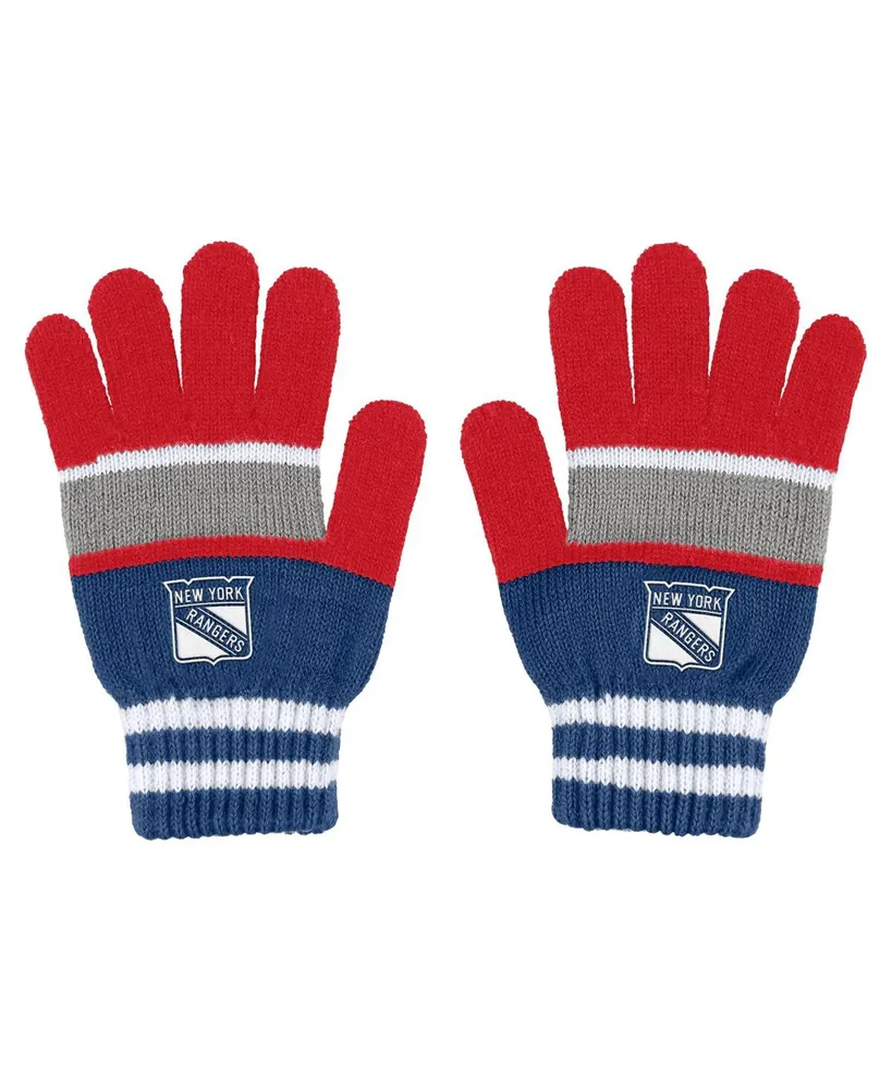 Women's Wear by Erin Andrews New York Rangers Stripe Glove and Scarf Set