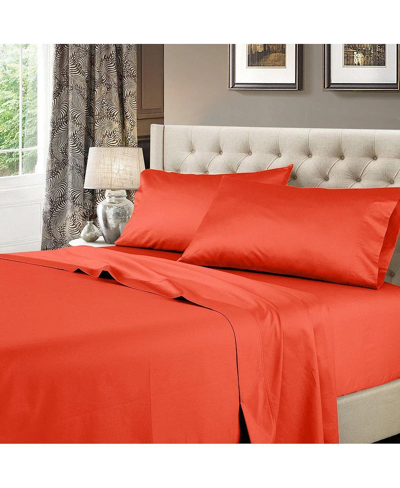 600 Thread Count Solid Cotton Sheets Set