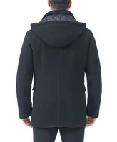 Bgsd Men Kenneth Wool Blend Car Coat with Bib
