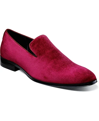 Stacy Adams Men's Savian Velour Slip-On Loafers