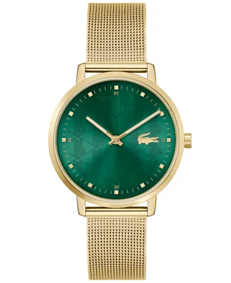 Lacoste Women's Crocorigin Quartz Gold-Tone Stainless Steel Bracelet Watch 35mm