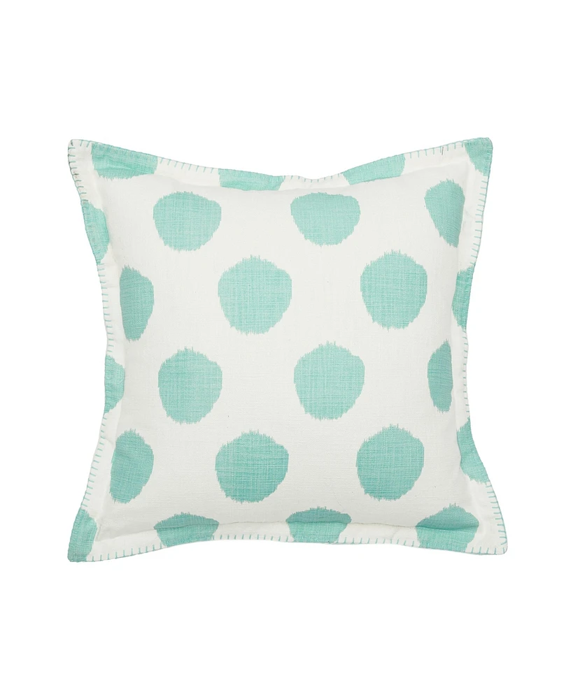 20" x 20" Surf Dot Printed Throw Pillow