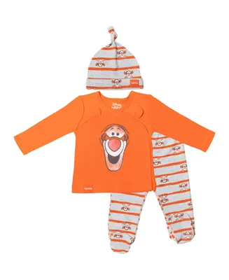 Winnie the Pooh Baby Boys Disney Tigger Jacket Pants and Hat 3 Piece Outfit Set