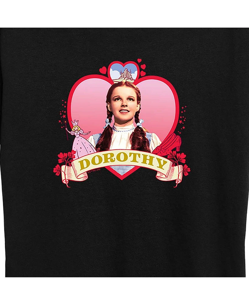 Hybrid Apparel Trendy Plus Wizard of Oz Dorothy Hearts Graphic T-shirt
