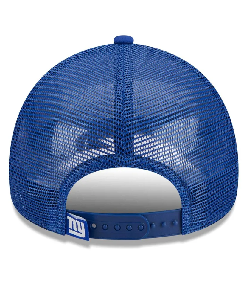 Men's New Era Royal New York Giants Caliber Trucker 9FORTY Adjustable Hat