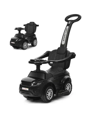Sugift 3 In 1 Ride on Push Car Toddler Stroller Sliding Car with Music