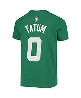Big Boys Nike Jayson Tatum Kelly Green Boston Celtics Logo Name and Number Performance T-shirt