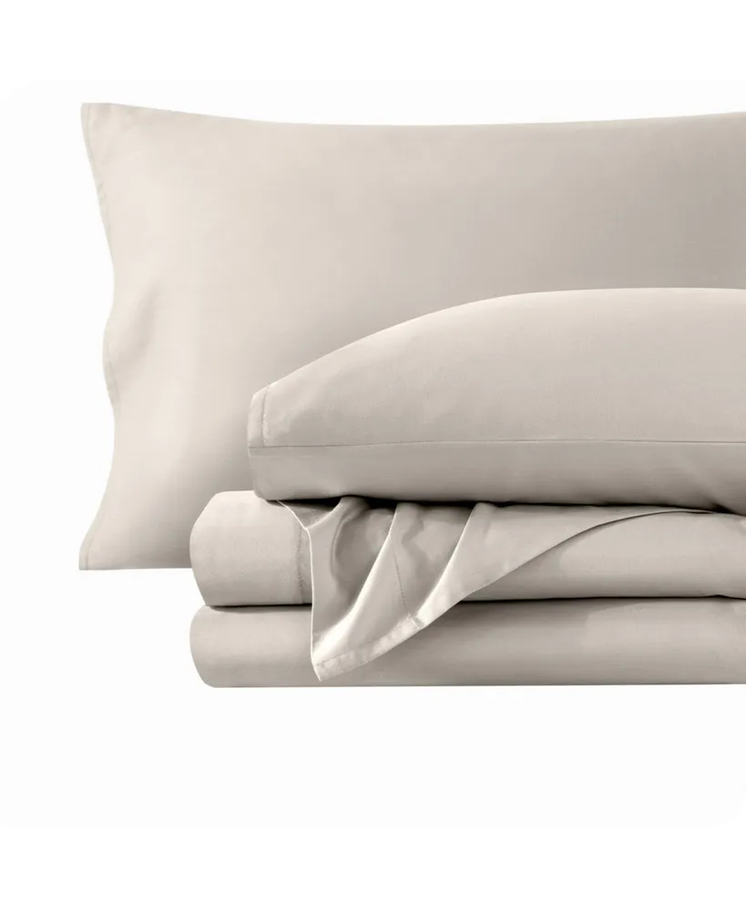 Bare Home Organic Cotton Sateen Sheet Set Queen