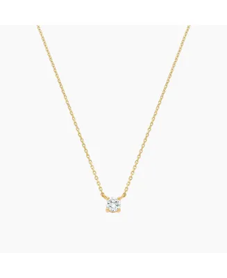 Sterling Silver 18k Gold Plated Karina Crystal Pendant Necklace