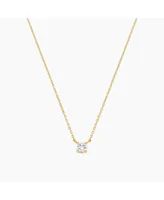 Sterling Silver 18k Gold Plated Karina Crystal Pendant Necklace