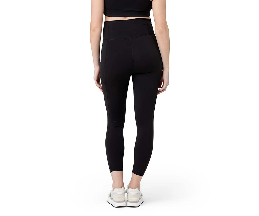 Ripe Maternity Tempo Active Crop Legging Black