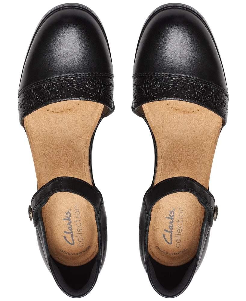Clarks Women's Emily 2 Ketra Ankle-Strap Pumps
