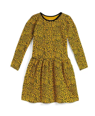 Mightly Girls Fair Trade Organic Cotton Long Sleeve Drop Waist Dress