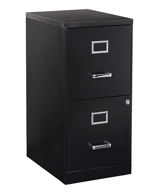 Office Star 23.5" 2 Drawer Locking Metal File Cabinet