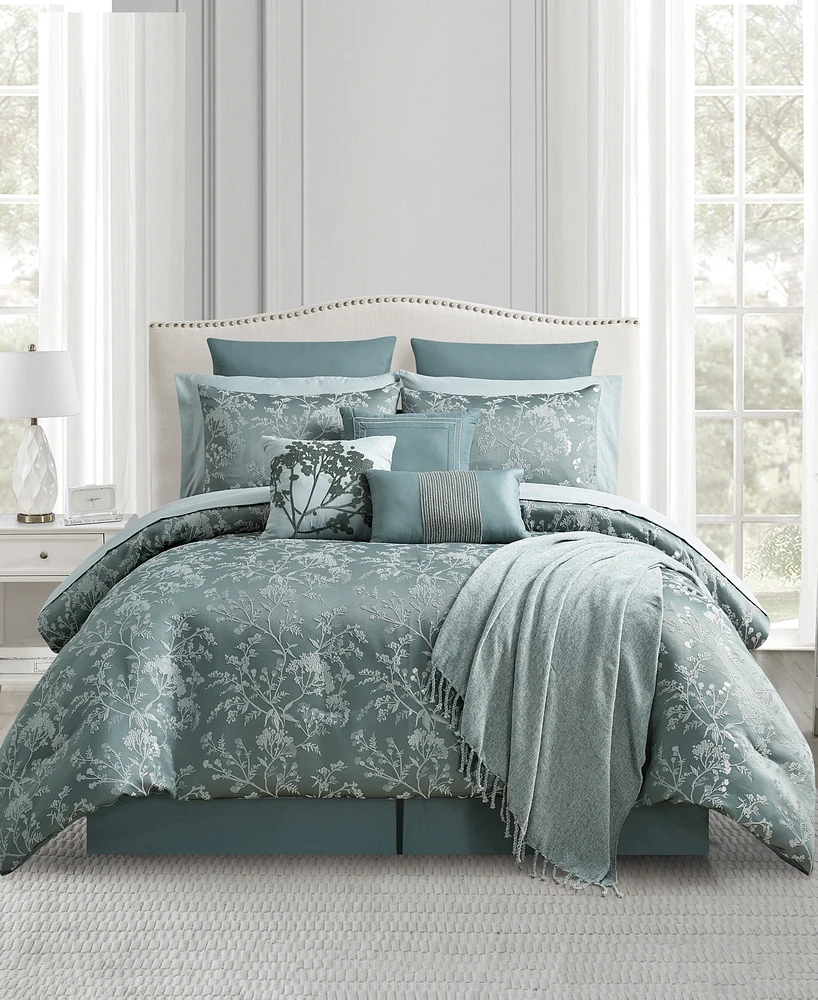 Sunham Harrison Botanical 14-Pc. Comforter Set, King