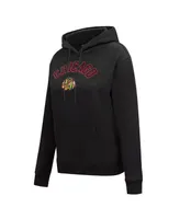 Women's Pro Standard Black Chicago Blackhawks Classic Chenille Pullover Hoodie