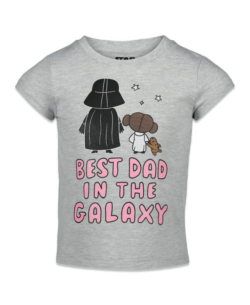 Starwars Star Wars Darth Vader Princess Leia Girls Graphic T-Shirt Toddler| Child