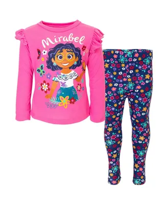 Encanto Girls Mirabel T-Shirt and Leggings Outfit Set