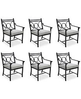Wythburn Mix and Match Scroll Outdoor Dining Chairs, Set of 6, Created for Macy's