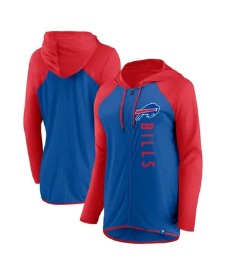 Women's Fanatics Royal, Red Buffalo Bills Forever Fan Full-Zip Hoodie