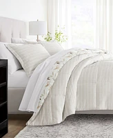 ienjoy Home Foliage Stripe 2-Piece Comforter Set, Twin/Twin Xl