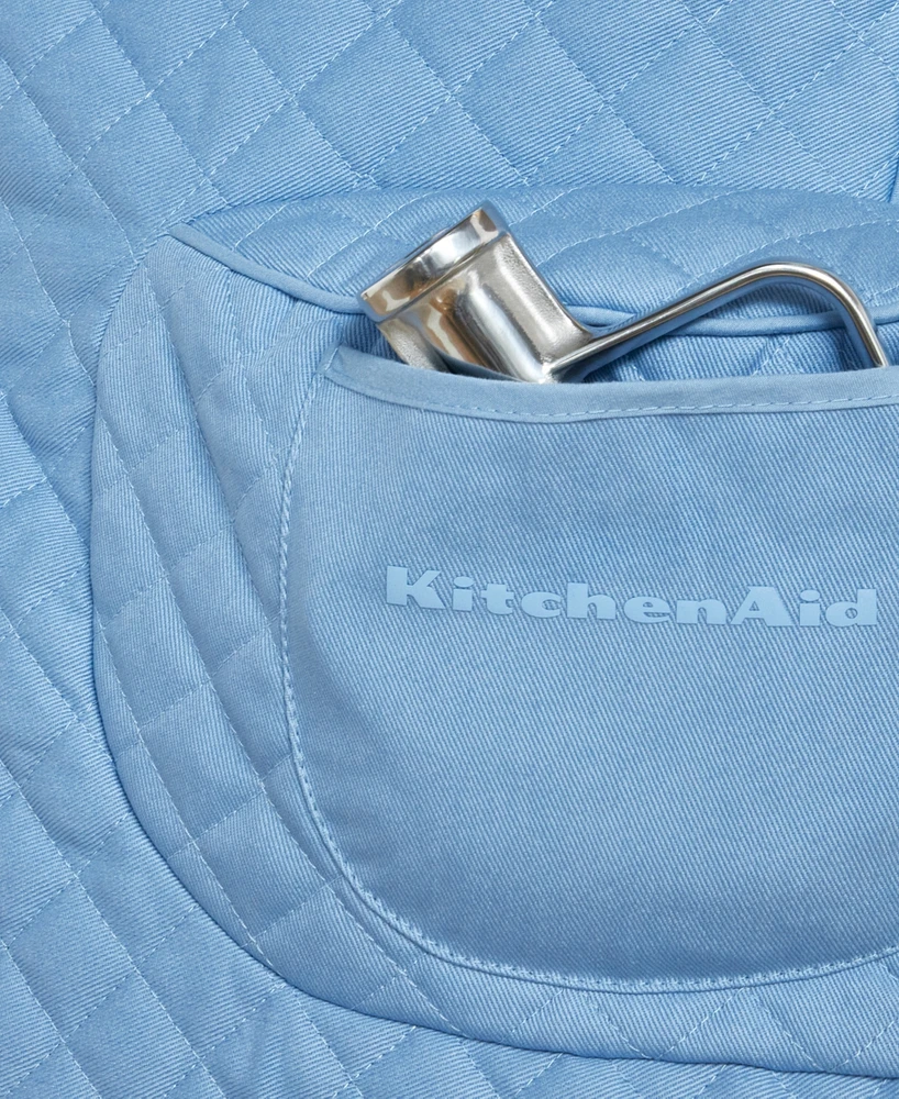 KitchenAid Fitted Tilt-Head Solid Stand Mixer Cover with Storage Pocket, Quilted, 14.37" x 18" 10"