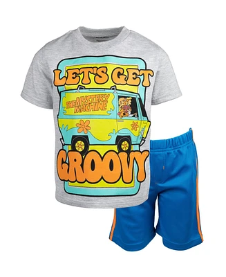 Scooby Doo Toddler Boys Graphic T-Shirt & Mesh Shorts