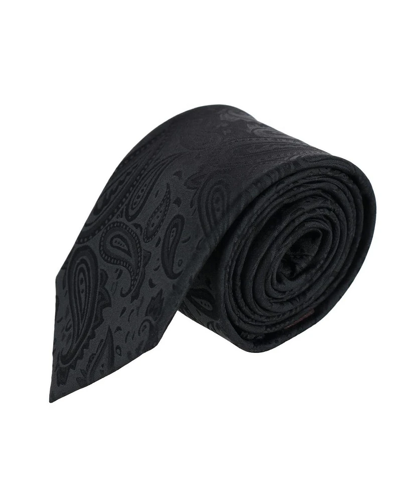 Trafalgar Men's Banbury Tone on Paisley Silk Necktie