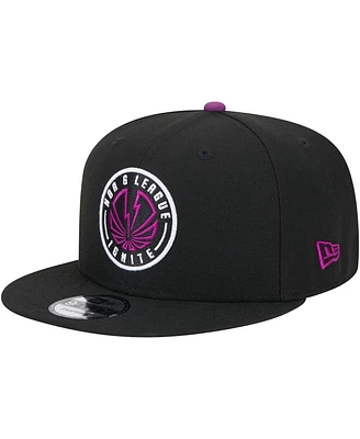 Men's New Era Black Nba G League Ignite On The Court 2023/24 Nba G League Draft 9FIFTY Snapback Hat