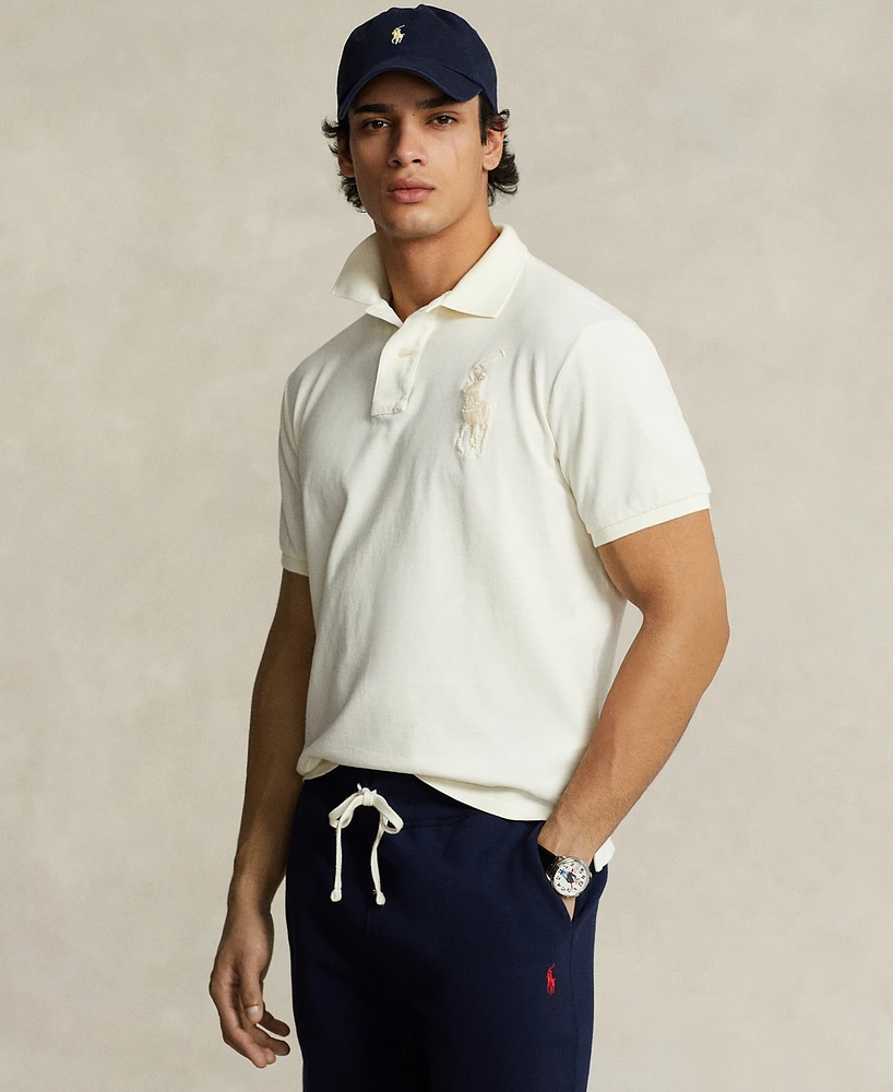 Polo Ralph Lauren Men's Custom Slim Fit Big Pony Mesh Shirt