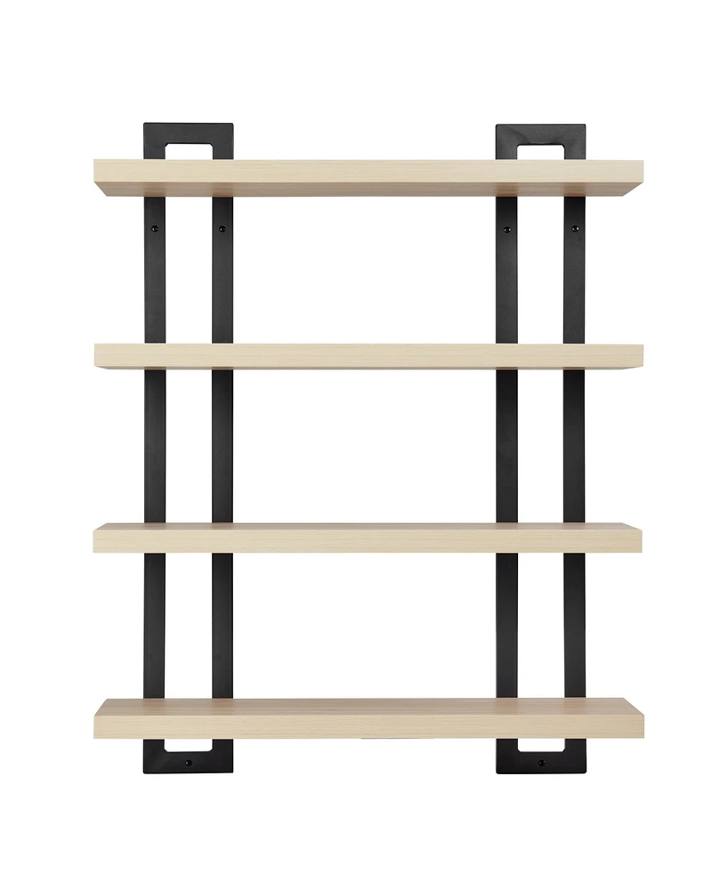 Danya B 4-Tier Floating Bracket Wall Shelf