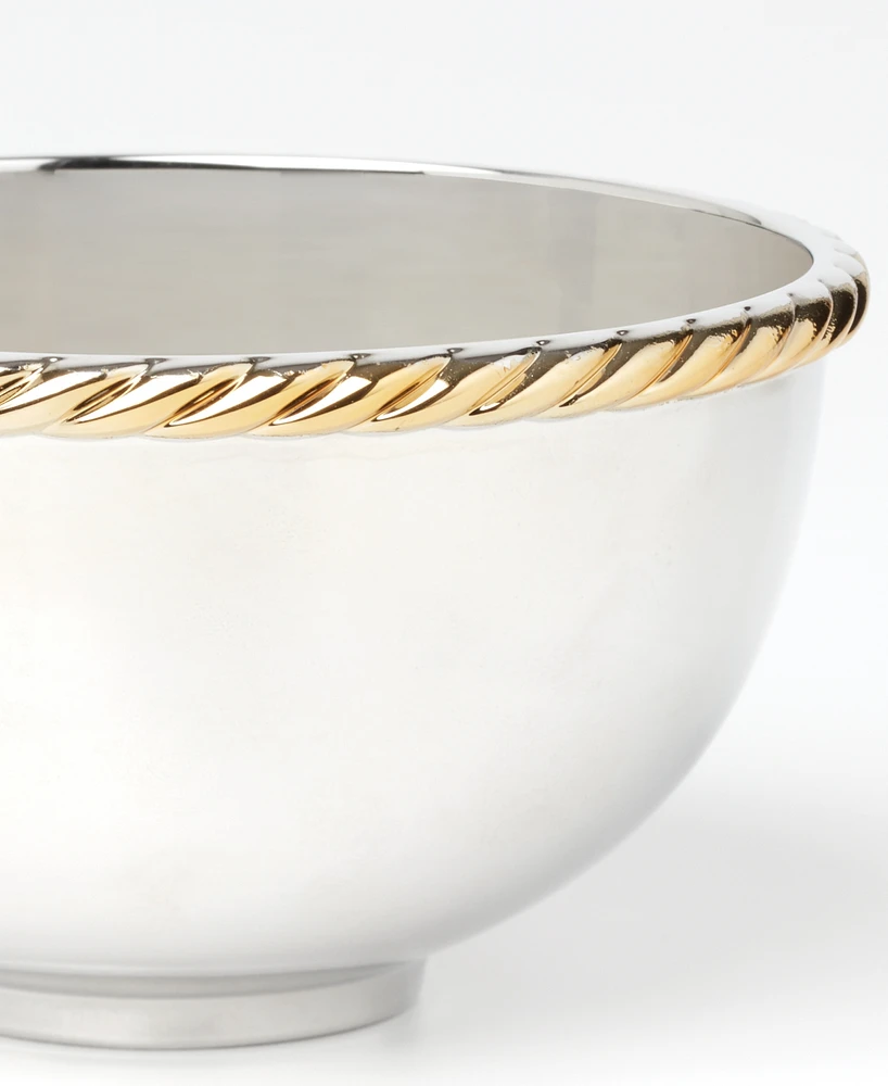 Reed & Barton Roseland Metal Nut Bowl, Set of 2