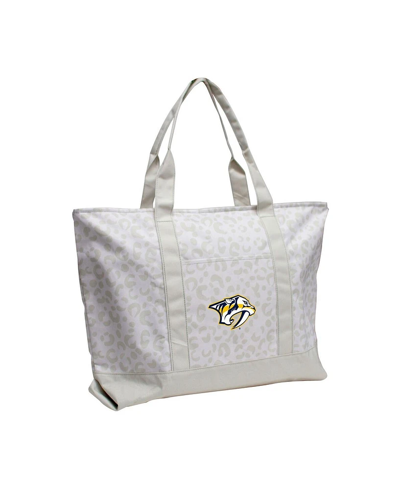 Women's Nashville Predators Leopard Pattern Tote